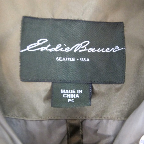 Eddie Bauer EB550 Full Zip Premium Goose Down Puffer Jacket Women's Petite Small - Picture 3 of 10